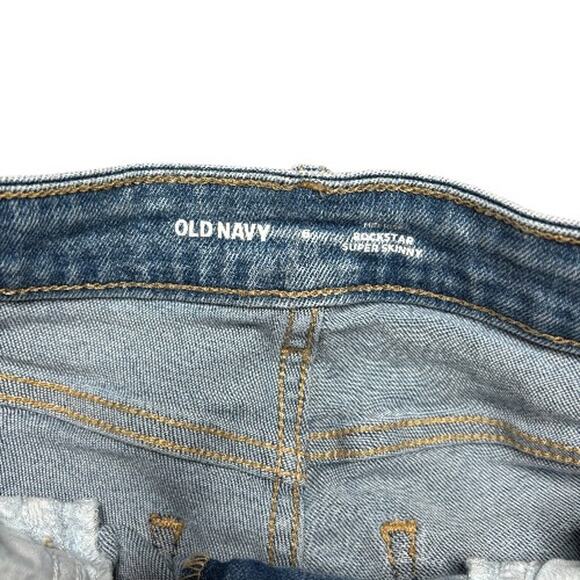 Old Navy Mid Rise Rockstar Super Skinny Ankle Jeans Size 6 - Picture 7 of 9